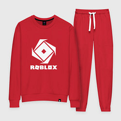Костюм хлопковый женский ROBLOX WHITE LOGO, цвет: красный