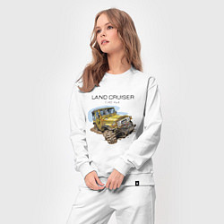 Костюм хлопковый женский Toyota Land Cruiser FJ 40 4X4, цвет: белый — фото 2