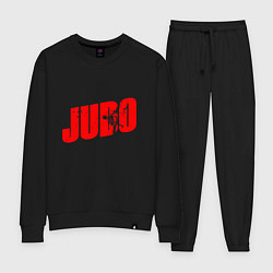 Костюм хлопковый женский Judo Sport, цвет: черный