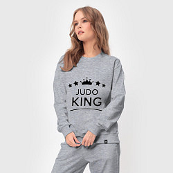 Костюм хлопковый женский Judo king, цвет: меланж — фото 2