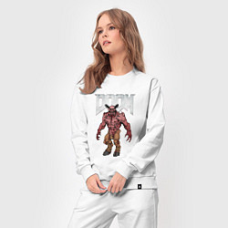 Костюм хлопковый женский DEMON BARON DOOM NPC, цвет: белый — фото 2