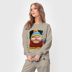 Костюм хлопковый женский Eric Cartman 3D South Park, цвет: миндальный — фото 2