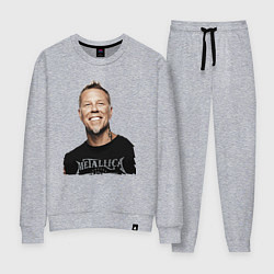 Костюм хлопковый женский James Alan Hetfield - Metallica, цвет: меланж