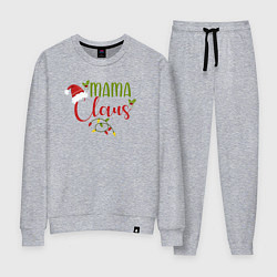 Костюм хлопковый женский Mama Claus Family, цвет: меланж