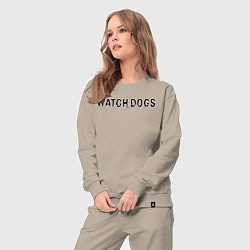 Костюм хлопковый женский Watch Dogs, цвет: миндальный — фото 2