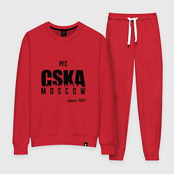 Костюм хлопковый женский CSKA since 1911, цвет: красный