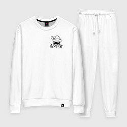 Костюм хлопковый женский МАГИЧЕСКАЯ БИТВА НОВЫЙ ГОД АНИМЕ, цвет: белый