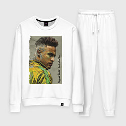 Костюм хлопковый женский Neymar Junior - Brazil national team, цвет: белый