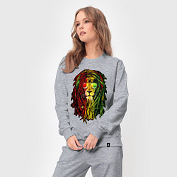 Костюм хлопковый женский Jam lioN, цвет: меланж — фото 2