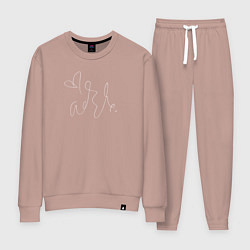 Костюм хлопковый женский Adele Автограф, цвет: пыльно-розовый