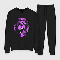 Костюм хлопковый женский Neon vanguard lion, цвет: черный