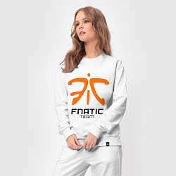 Костюм хлопковый женский Dota 2: Fnatic Team, цвет: белый — фото 2