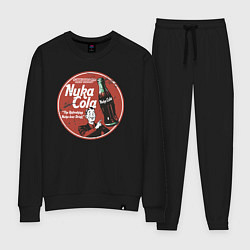Костюм хлопковый женский Nuka Cola Ice Cold Retro, цвет: черный
