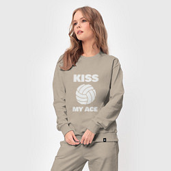 Костюм хлопковый женский Kiss - My Ace, цвет: миндальный — фото 2