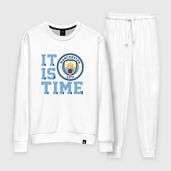 Костюм хлопковый женский It is Manchester City Time, цвет: белый