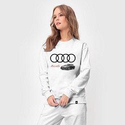 Костюм хлопковый женский Audi Prestige, цвет: белый — фото 2