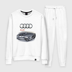 Костюм хлопковый женский Audi Concept, цвет: белый