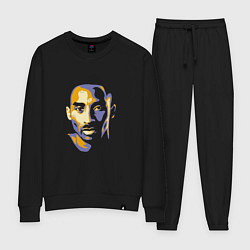 Костюм хлопковый женский Kobe Face, цвет: черный