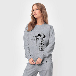 Костюм хлопковый женский JUDO БРОСОК, цвет: меланж — фото 2