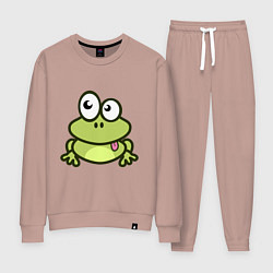 Женский костюм Забавный зеленый лягушонок