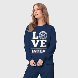 Костюм хлопковый женский Inter Love Classic, цвет: тёмно-синий — фото 2