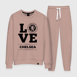 Костюм хлопковый женский Chelsea Love Классика, цвет: пыльно-розовый