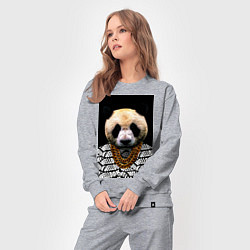 Костюм хлопковый женский Panda Look 2, цвет: меланж — фото 2