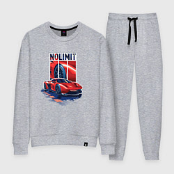 Костюм хлопковый женский No Limit Нет Предела, цвет: меланж