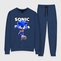 Костюм хлопковый женский Sonic the Hedgehog 2022, цвет: тёмно-синий