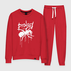 Костюм хлопковый женский Draw white logo - Ant, цвет: красный