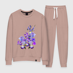 Костюм хлопковый женский Ириски Ирисы, цвет: пыльно-розовый