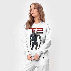Костюм хлопковый женский Terminator 2 - T800, цвет: белый — фото 2