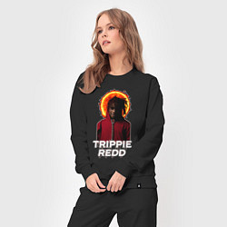 Костюм хлопковый женский TRIPPIE REDD 1400, цвет: черный — фото 2