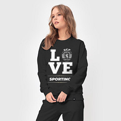 Костюм хлопковый женский Sporting Love Classic, цвет: черный — фото 2