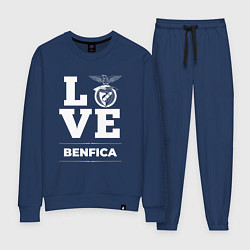 Костюм хлопковый женский Benfica Love Classic, цвет: тёмно-синий