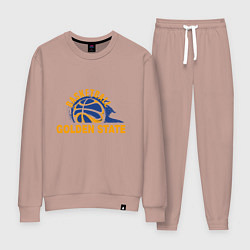 Костюм хлопковый женский Golden State Basketball, цвет: пыльно-розовый