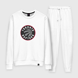 Костюм хлопковый женский Торонто Рэпторс NBA, цвет: белый