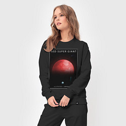 Костюм хлопковый женский Red Super Giant Красный Сверхгигант Space Collecti, цвет: черный — фото 2