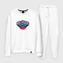 Костюм хлопковый женский Нью-Орлеан Пеликанс NBA, цвет: белый
