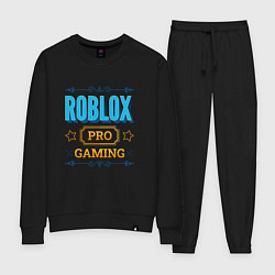 Костюм хлопковый женский Игра Roblox PRO Gaming, цвет: черный