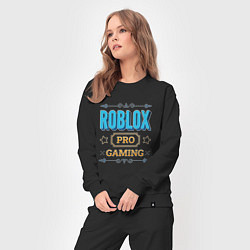 Костюм хлопковый женский Игра Roblox PRO Gaming, цвет: черный — фото 2