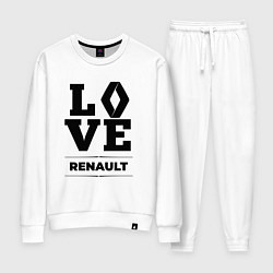 Костюм хлопковый женский Renault Love Classic, цвет: белый