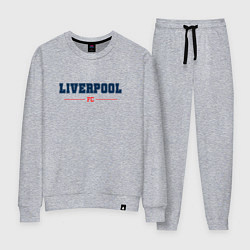 Костюм хлопковый женский Liverpool FC Classic, цвет: меланж