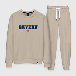 Костюм хлопковый женский Bayern FC Classic, цвет: миндальный