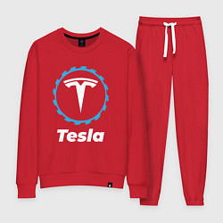 Костюм хлопковый женский Tesla в стиле Top Gear, цвет: красный