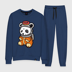 Костюм хлопковый женский Космо панда, цвет: тёмно-синий