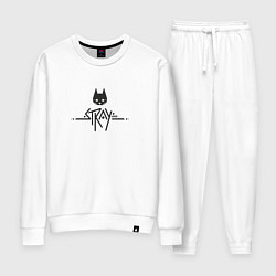 Женский костюм Stray ровный логотип, черный