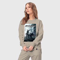 Костюм хлопковый женский Metal Gear Rising Revengeance - poster, цвет: миндальный — фото 2