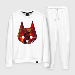 Костюм хлопковый женский Кот из игры Stray, цвет: белый