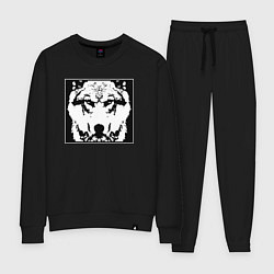 Костюм хлопковый женский Fenrir giant wolf, цвет: черный
